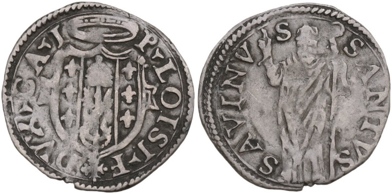 Castro. Pierluigi Farnese (1545-1547). Quattrino. CNI tav. XVII, 23. MI. 0.60 g....