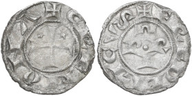 Cremona. Comune (1155-1330). Cremonese o medaglia. CNI 22/27 e 32/35; MIR (Lombardia, zecche) 294/1. MI. 0.87 g. 17.00 mm. Bel BB.