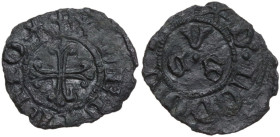 Fermo. Ludovico Migliorati (1425-1428). Picciolo. CNI tav. XVIII, 24. MI. 0.47 g. 14.50 mm. R. Bel BB.