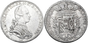Firenze. Pietro Leopoldo di Lorena (1765-1790). Francescone 1778. CNI 68/70. Gal. VII, 5/7. MIR 380/2. AG. 27.24 g. 41.00 mm. R. 8 ribattuto su 7. qBB...