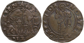 Venezia. Antonio Priuli (1618-1623). Soldo da 12 bagattini. CNI tav. V, 16; Paol. 26. MI. 2.00 g. 21.50 mm. Bel BB.