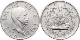 Vittorio Emanuele III (1900-1943). 2 lire 1936 A. XIV. Pag. 754; MIR (Savoia) 1144a. NI. 29.00 mm. R. BB.