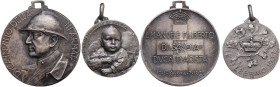 Lotto di due (2) medaglie: Emanuele Filiberto di Savoia duca invitto della III armata e Vittorio Emanuele di Savoia medaglia per la nascita.