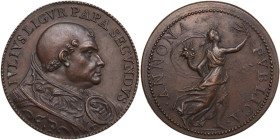 Giulio II (1503-1513), Giuliano della Rovere. Medaglia. D/ IVLIVS LIGVR PAPA SECVNDVS. Busto a destra a capo nudo e piviale. R/ ANNONA PVBLICA. Allego...