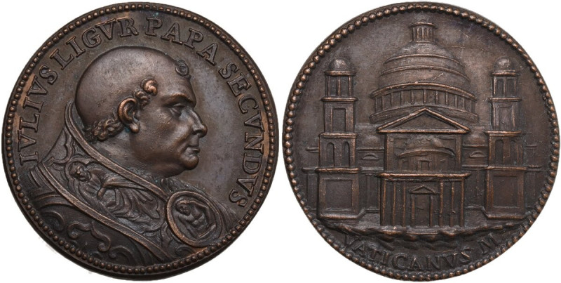 Giulio II (1503-1513), Giuliano della Rovere. Medaglia. D/ IVLIVS LIGVR PAPA SEC...