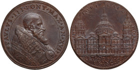 Paolo III (1534-1549), Alessandro Farnese. Medaglia A. XVI. D/ PAVLVS III PONT MAX AN XVI. Busto a destra a capo nudo con piviale. R/ An IOBILAEO MDL....