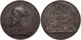 Paolo III (1534-1559), Alessandro Farnese. Medaglia A. XVI. D/ PAVLVS III PONT MAX AN XVI. Busto a sinistra a capo nudo con piviale; sotto, FEDE PARM....