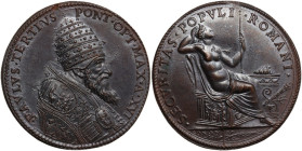 Paolo III (1534-1559), Alessandro Farnese. Medaglia A. XVI. D/ PAVLVS TERTIVS PONT OPT MAX A XVI. Busto a destra con triregno e piviale. R/ SECVRITAS ...