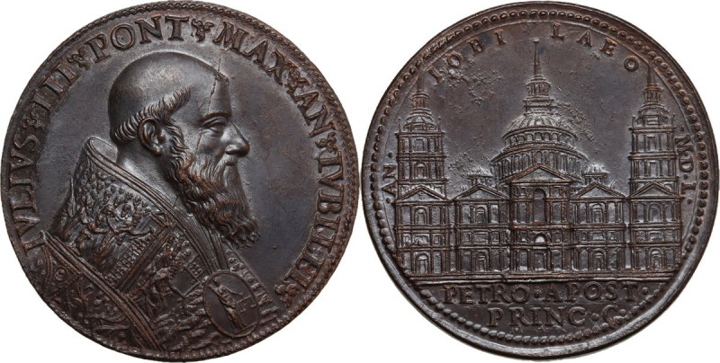 Giulio III (1550-1555), Giovanni Maria de' Ciocchi del Monte. Medaglia 1550. D/ ...