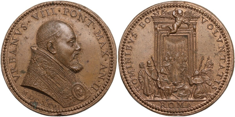 Urbano VIII (1623-1644), Maffeo Barberini. Medaglia annuale A. II. D/ VRBANVS VI...