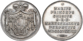 Sede Vacante (1878). Medaglia 1878 emessa dal Maresciallo del Conclave Principe Mario Chigi. Boccia 108; Bart. p. 300; Patr. 154. AE. 10.26 g. 28.50 m...