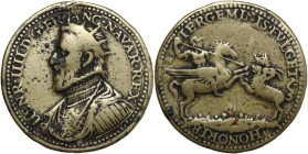 Enrico IV Re di Francia (1589-1610). Medaglia (1603). D/ HENR IIII D G FRANC NAVAR REX. Busto del re radiato e corazzato aa sinistra. R/ TERGEMINIS FV...