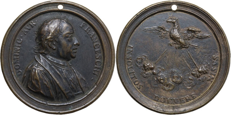 Domenico Aurelio Franceschi, Abate domenicano. Medaglia 1725 con bordo modanato....