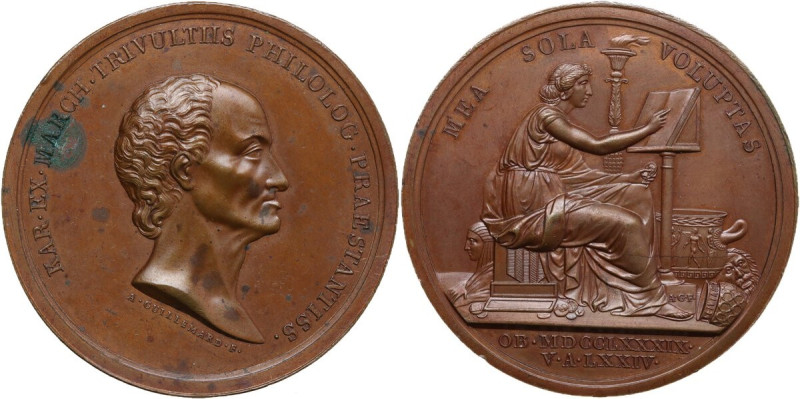 Carlo Trivulzio (1715-1789). Medaglia 1789. Wurzb. 8853. AE. 30.73 g. 45.00 mm. ...