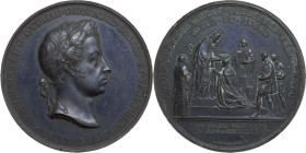 Ferdinando I d'Asburgo (1835-1848), imperatore d'Austria e re d'Ungheria. Medaglia 1838 per l'incoronazione a Milano. Comandini II pag. 768. AE. 52.00...