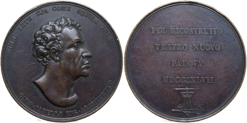 Giuseppe Iapelli (1783-1852), Ignegnere e Architetto. Medaglia 1847 a ricordo de...