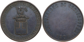 Medaglia 1878 per l'esposizione di orticultura in Varese in occasione della VII riunione straordinaria della Società Italiana di Scienze Naturali. AE....