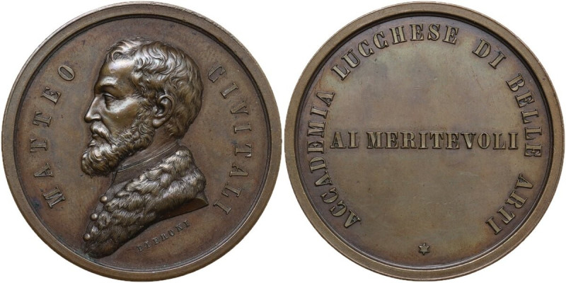Matteo Civitali (1436-1502), Scultore. Medaglia celebrativa realizzata dall'Acca...