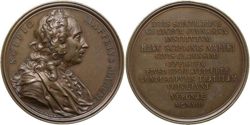Scipione Maffei (1675-1755) Storico e drammaturgo. Medaglia 1908 per la fondazio...