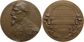 Ernesto Teodoro Moneta (1833-1918). Medaglia premio 1909 donata a Paolo Boselli dalla Società Internazionale per la Pace - Unione Lombarda-. AE. 74.32...