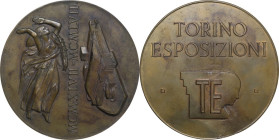 Grande medaglia XX sec. Torino Esposizioni. AE. 100.00 mm. qSPL.