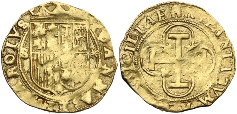 Spain. Juana Y Carlos (1504-1555). Escudo, Castille & Leon, Sevilla mint. Calicò...