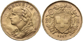 Switzerland. Confederation (1848- ). 20 francs 1947 B, Bern mint. Fried. 499. AU. 6.47 g. 21.00 mm. UNC.