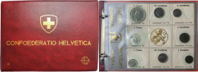 Switzerland. Confederation (1848- ). Album 'Confederatio Helvetica' containing seven (7) divisional sets 1966-1967-1968-1969-1970-1971-1972-1973.