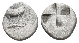 THRACE. Byzantion. (Circa 340-320 BC). AR Diobol. 1.11 g 10.30 mm