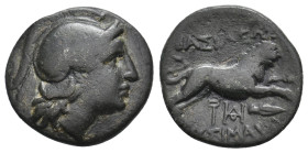 KINGS OF THRACE (Macedonian). Lysimacheia. Lysimachos (305-281 BC). Ae. 4.35 g. 19.50 mm.