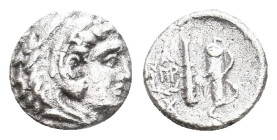 KINGS OF MACEDON. Alexander III 'the Great'. (336-323 BC). AR Obol. 0.52 g. 8.50 mm.
