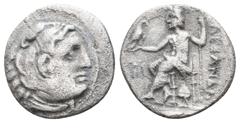 KINGS OF MACEDON. Alexander III 'the Great' (336-323 BC). AR Drachm. 3.70 g. 18....