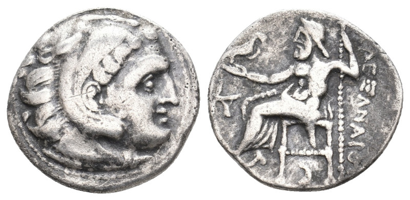 KINGS OF MACEDON. Alexander III 'the Great' (336-323 BC). AR Drachm. 3.81 g 18.6...