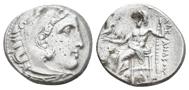 KINGS OF MACEDON. Alexander III 'the Great' (336-323 BC). AR Drachm. 3.79 g 17.4...