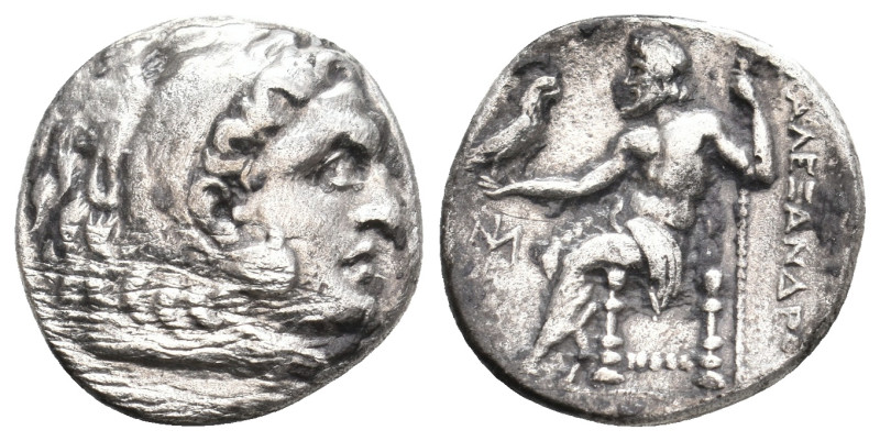 KINGS OF MACEDON. Alexander III 'the Great' (336-323 BC). AR Drachm. 3.99 g. 19 ...