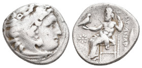 KINGS OF MACEDON. Alexander III 'the Great' (336-323 BC). AR Drachm. 4.12 g. 18.20 mm.