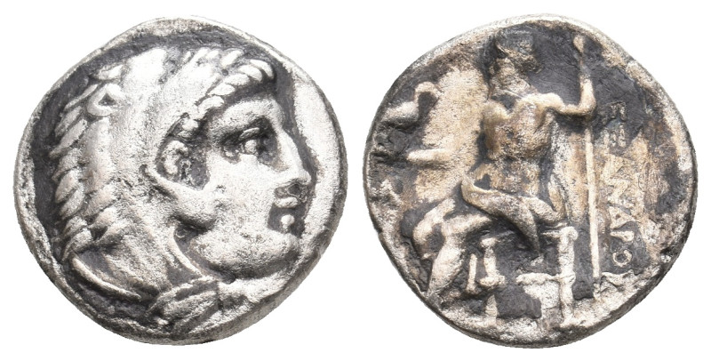 KINGS OF MACEDON. Alexander III 'the Great' (336-323 BC). AR Drachm. 3.76 g. 16....