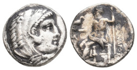 KINGS OF MACEDON. Alexander III 'the Great' (336-323 BC). AR Drachm. 3.76 g. 16.70 mm.