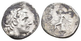 SELEUKID KINGDOM. Antiochos III 'the Great' (222-187 BC). AR Drachm. 3.93 g 18.9 mm