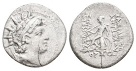 SELEUKID KINGDOM. Antiochos VI Dionysos (144-142 BC). AR Drachm. 3.85 g 17.3 mm.