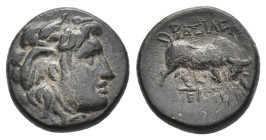 SELEUKID KINGDOM. Seleukos I Nikator (312-281 BC). Ae. 2.91 g. 13.40 mm.