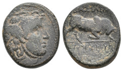 SELEUKID KINGDOM. Seleukos I Nikator (312-281 BC). Ae. 6.45 g. 20 mm.