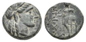 SELEUKID KINGDOM. Antiochos III Megas.(Circa 223-187 BC).Ae. 3.41 g 14.30 mm