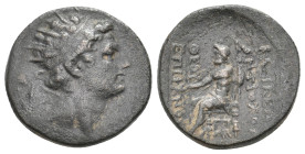 SELEUKID KINGDOM. Antiochos IV Epiphanes (175-164 BC).AE. 5.92 g 20.5 mm