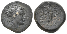 SELEUKID KINGDOM. Antiochos IV Epiphanes (175-164 BC). Ae. 8.41 g 20.55 mm