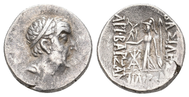 KINGS OF CAPPADOCIA. Ariobarzanes I Philoromaios (96-63 BC). AR Drachm. 4 g 16.1...