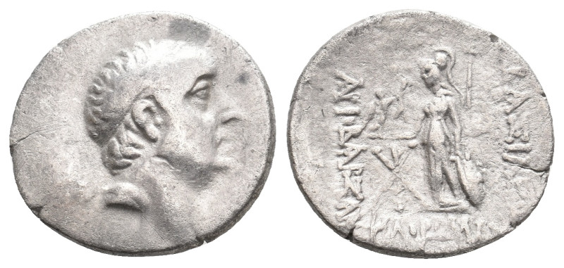 KINGS OF CAPPADOCIA. Ariobarzanes I Philoromaios (96-63 BC). AR Drachm. 3.95 g. ...