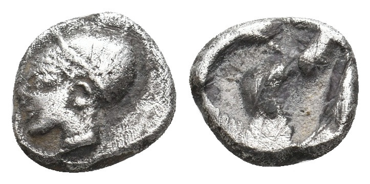 IONIA. Phokaia. (Circa 521-478 BC). AR Diobol. 1.08 g 9.80 mm