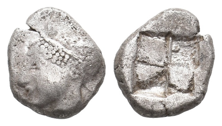 IONIA. Phokaia. (Circa 521-478 BC). AR Diobol. 1.27 g 10.45 mm