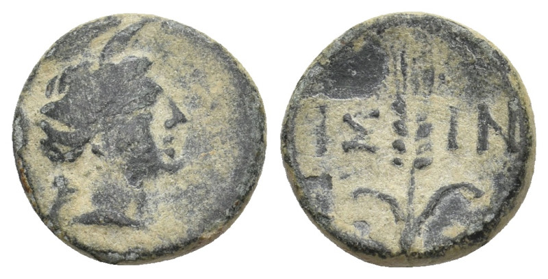 PISIDIA. Isinda. (Late 1st century BC). Ae. 2.46 g. 13.30 mm.